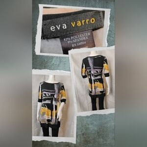 Eva Varro Abstract Tunic Top